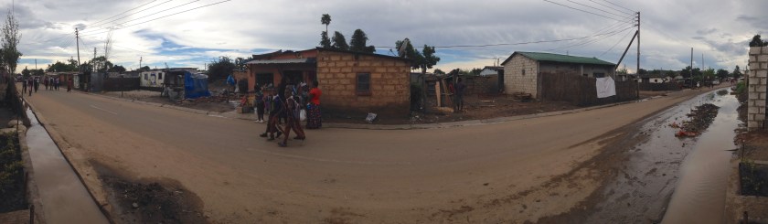 The view of the township from the front of Appleseed.